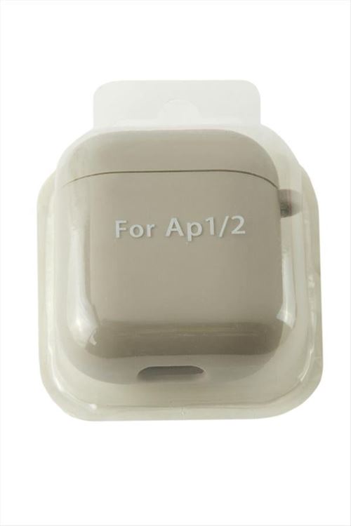 Airpods 1-2 Nesil Uyumlu Kablosuz Silikonlu Kulaklık Kılıfı  - Gri