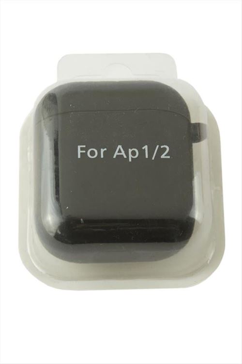 Airpods 1-2 Nesil Uyumlu Kablosuz Silikonlu Kulaklık Kılıfı  - Siyah