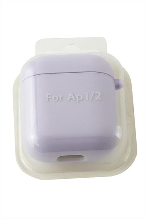 Airpods 1-2 Nesil Uyumlu Kablosuz Silikonlu Kulaklık Kılıfı  - Lila