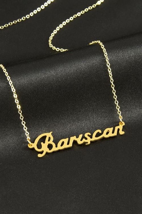 Barışcan İsimli Kolye - Sarı