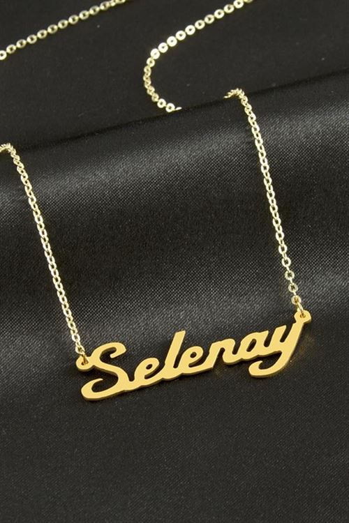 Selenay İsimli Kolye - Sarı