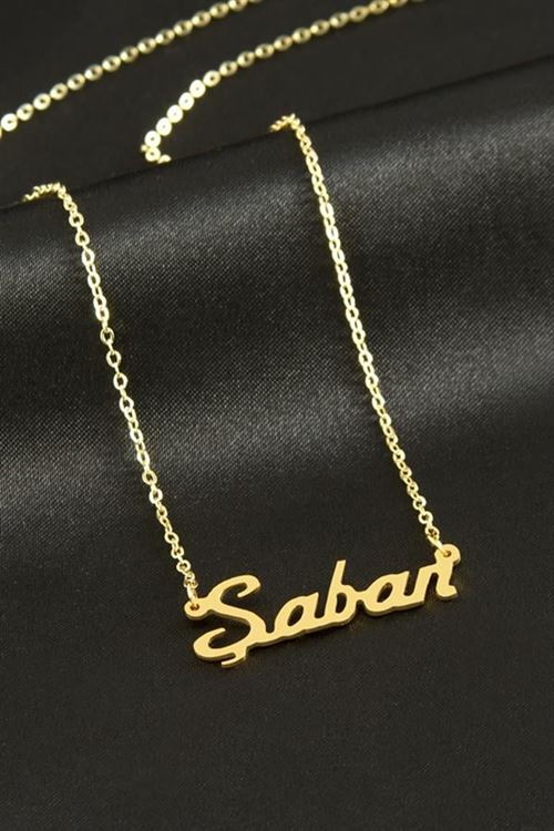 Şaban İsimli Kolye - Sarı