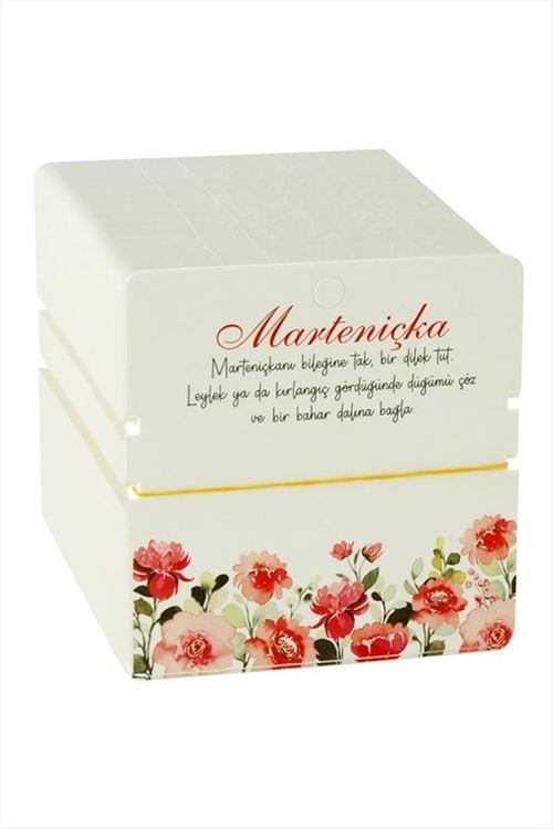 Marteniçka Bileklik Kartı - Beyaz