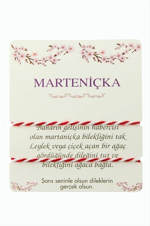 2 Adet Marteniçka İp Bileklik ( Toptan marteniçka bileklik) - Kırmızı