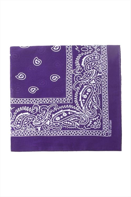 Çini Desenli Bandana 50*50 - Mor