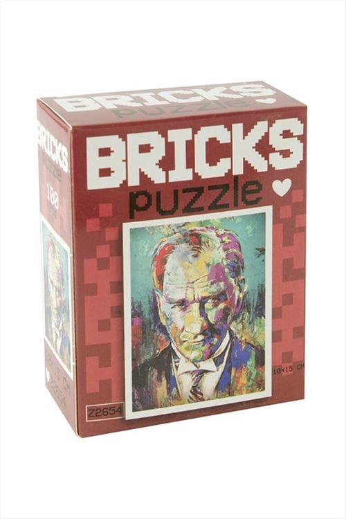 10*15 Atatürk Puzzle 100 Adet - Ebruli