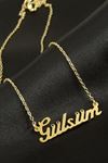 Gülsüm İsimli Kolye (Kişiye Özel) - Sarı