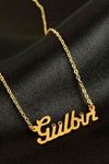 Gülbin İsimli Kolye (Kişiye Özel) - Sarı