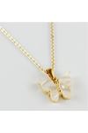 Kelebek Figürlü Polyester Kolye - Beyaz