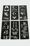 Hint Kınası Şablonları - Siyah