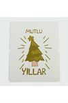 Mutlu Yıllar Bileklik Kartı 200 Adet - Beyaz