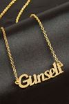 Günseli isimli kolye (Kişiye Özel) - Sarı