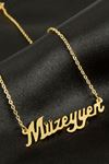 Müzeyyen isimli kolye (Kişiye Özel) - Sarı