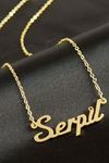 Serpil isimli kolye (Kişiye Özel) - Sarı