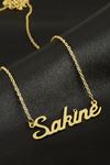 Sakine isimli kolye (Kişiye Özel) - Sarı