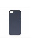iPhone 7/8 Plus Kadife Kaplı Lüx Lansman Silikon Kılıf - Lacivert