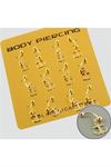 Çapa Çelik Piercing 1 Adet - Siyah
