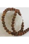 Tibet Akik Taşı Mat 8 mm - Açık Kahverengi