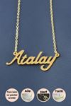Atalay İsimli Kolye - Sarı