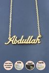 Abdullah İsimli Kolye - Sarı