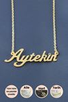 Aytekin İsimli Kolye - Sarı