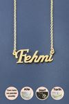 Fehmi İsimli Kolye - Sarı