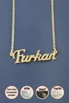 Furkan İsimli Kolye - Sarı