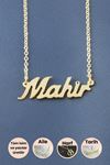 Mahir İsimli Kolye - Sarı