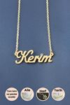 Kerim İsimli Kolye - Sarı