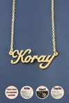 Koray İsimli Kolye - Sarı