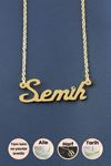 Semih İsimli Kolye - Sarı