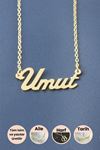 Umut İsimli Kolye - Sarı