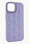 iPhone 14 Pro Max Prizma Desenli Lüx Liza Kılıf - Lila