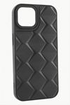 iPhone 14 Pro Prizma Desenli Lüx Liza Kılıf - Siyah