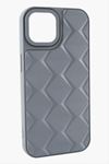 iPhone 12 Pro Prizma Desenli Lüx Liza Kılıf - Gri