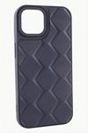 iPhone 15 Pro Max Prizma Desenli Lüx Liza Kılıf - Mor