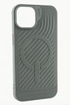iPhone 15 Pro Lüx Magsaff Gear Silikon Kılıf - Gri