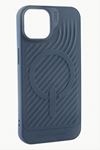 iPhone 12 6.1 Lüx Magsaff Gear Silikon Kılıf - Mavi