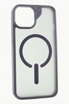 iPhone 14 Pro Max Lüx Magsaff Kapak Kılıf - Mor