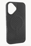 iPhone 16 6.1 Lüx Magsaff Gear Silikon Kılıf - Siyah