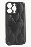 iPhone 14 Pro Max Kalpli Lüx Silikon Kılıf - Siyah