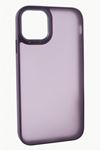 iPhone 15 Pro Renkli Lüx Newxu Silikon Kılıf - Mor