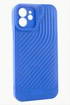 iPhone 11 6.1 Çizgili Lüx Gear Silikon Kılıf - Mavi