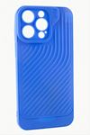 iPhone 14 Pro Max Çizgili Lüx Gear Silikon Kılıf - Mavi