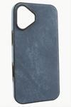 iPhone 16 Nubuk Lüx Velvet Silikon Kılıf - Lacivert