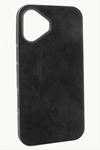 iPhone 16 Nubuk Lüx Velvet Silikon Kılıf - Siyah