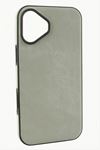 iPhone 16 Plus Nubuk Lüx Velvet Silikon Kılıf - Gri