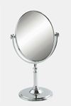 Oval Gümüş Renkli Masa Aynası 28 cm (3816) - Gümüş Rengi