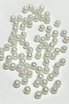4 mm Delikli İnci Boncuk 500 Gram - Krem
