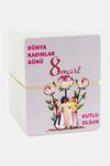 Dünya Kadınlar Günü Bileklik Kartı - Pembe